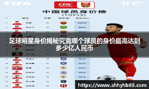 足球明星身价揭秘究竟哪个球员的身价最高达到多少亿人民币